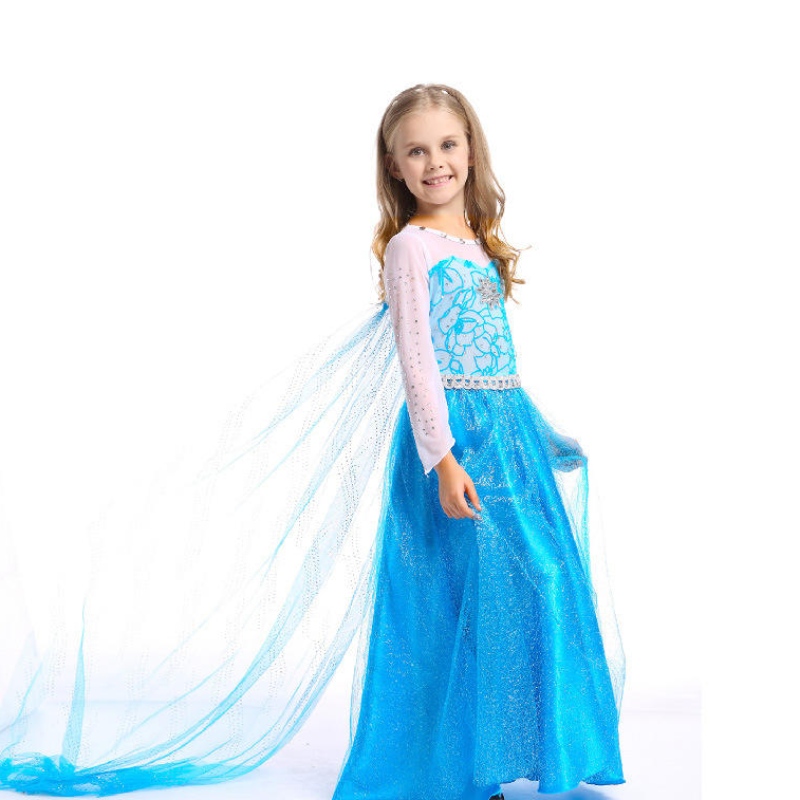 Uusi Aisha Party Princess -mekko Girls Long mekko Aisha Princess -mekko, jossa on täysi lisävarusteita