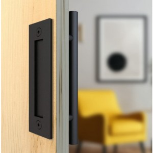 BH001 Musta pyöreänavetta oven vedä kahva liukuovenkahva,navetta puun ovenkahva