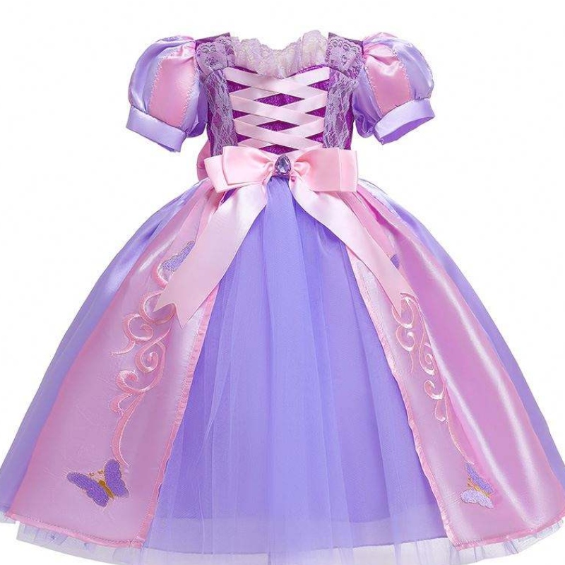 Baige Halloween -puku Kids Syntymäpäiväjuhlat Lapset kuvitellaan sofia -mekko tytöille Rapunzel Princess -mekko