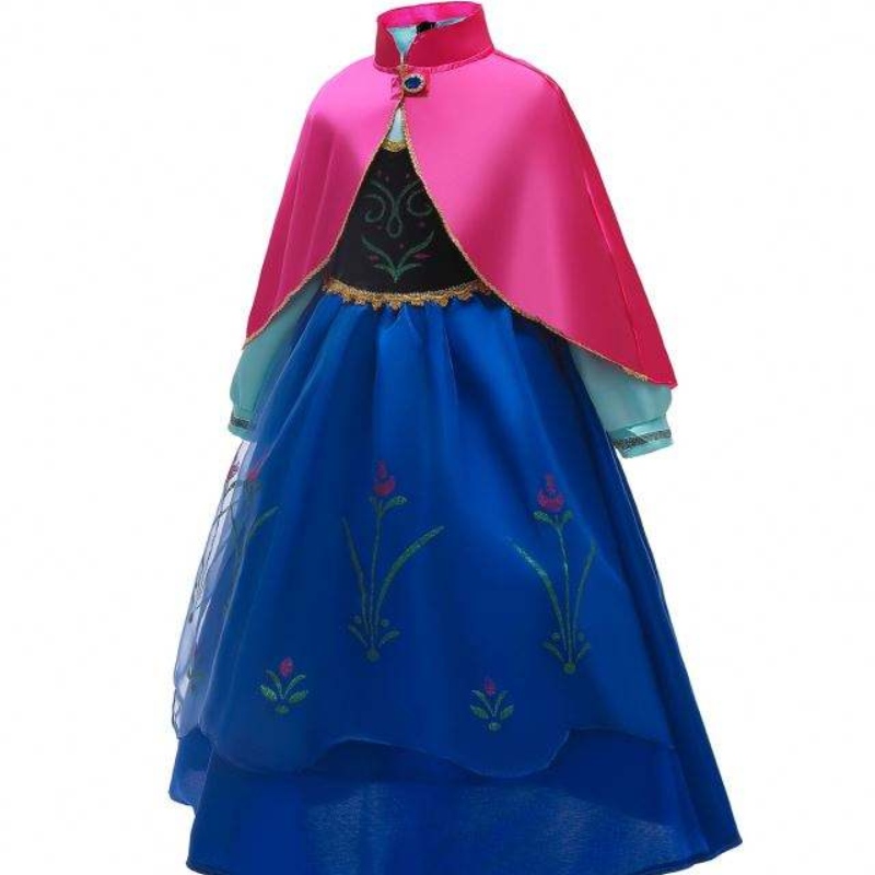 Baige New Kids Fancy Dress -pukut Elsa Anna Long Puffy Halloween -juhlakeskut cape bxdcpf