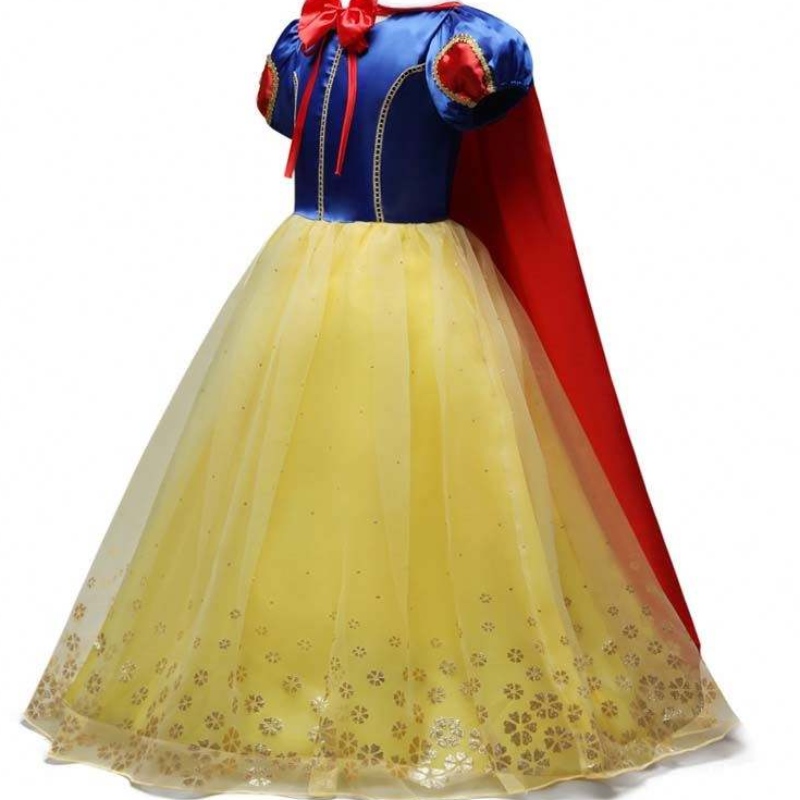 Puvut kesälapset tyttö prinsessa puff holkki lumivalkoinen puku mekko hcsw-002