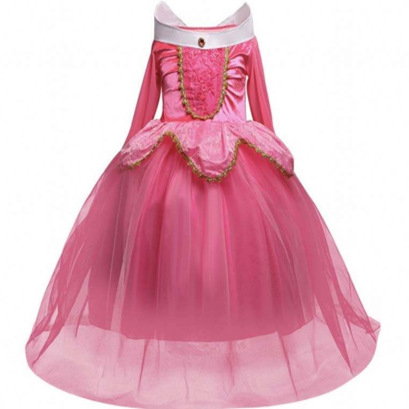 Halloween-puku lapsetnukkuvat kauneusprinsessajuhlat tyttöjen puku puku 2-10 vuotta Aurora Princess -mekko HCSP-002