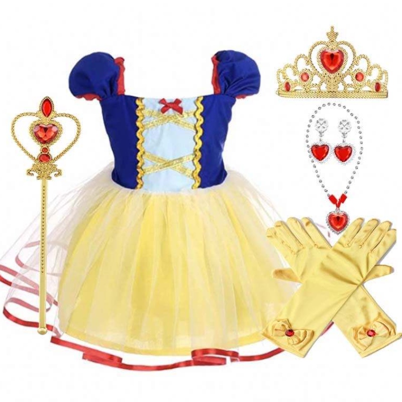 2022 Vauva Little Toddler Girls Princess Lumikki Halloween-pukut tyttöjen pukeutumisen hcsw-003