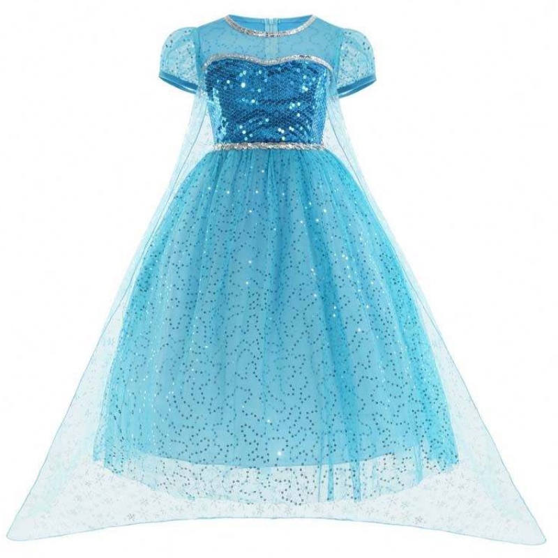 Pikku prinsessa kaikki yhdessä sarjassa kruunu sauvahansikkaat Halloween Elsa cosplay -puku lisävarusteilla HCGD-026