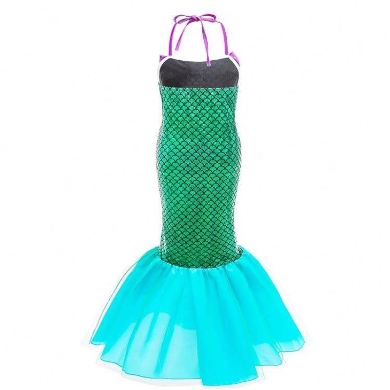 Amazon Top Seller Kids Carnival Party Little Girl Mermaid -puku lapsille tarvikkeilla DGHC-028