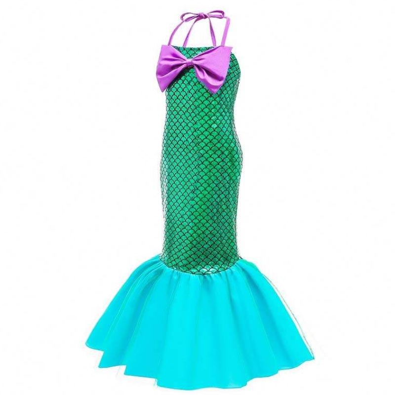 Amazon Top Seller Kids Carnival Party Little Girl Mermaid -puku lapsille tarvikkeilla DGHC-028