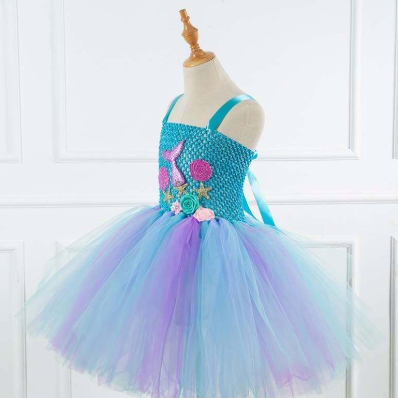 2022 BEST Sell Kids Halloween cosplay -pukuvaatteet Tutu Little Mermaid -puku HCMM-017