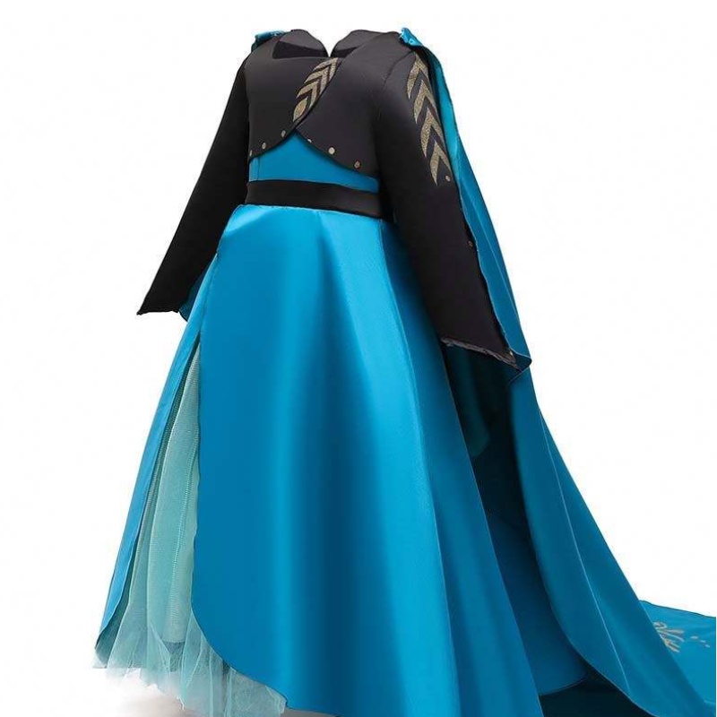 Queen Coronation -puku New Elsa 2 Girl Dress Elsa pukeutuu lapsille HCGD-035