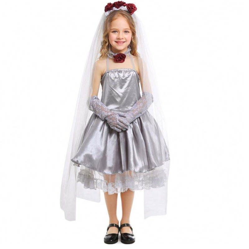 Halloween Cosplay -puku Fancy Grey Girls Ghost Bride -puku puku HCVM-009