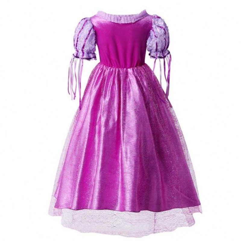 Gadgets 2022 Little Girls Purple Color Rapunzel Princess -mekko asusteilla HCRS-006