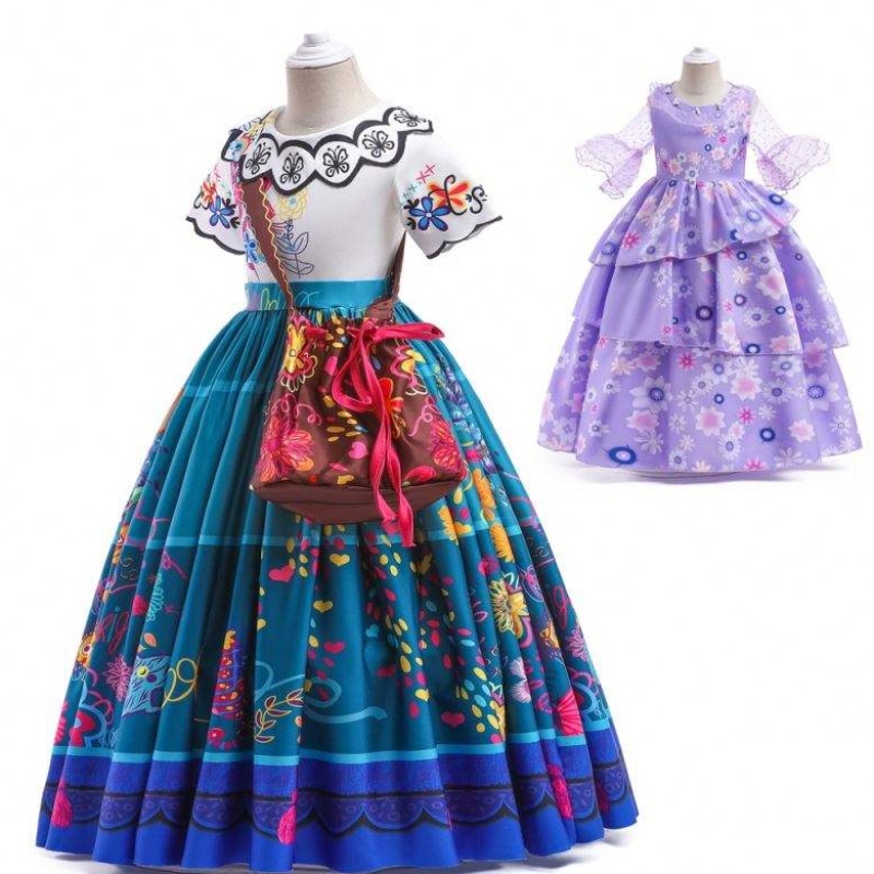 Naiset Halloween sopii cosplay-pukupukuasu Mirabel-mekko Encanto-puku aikuinen HCIS-009