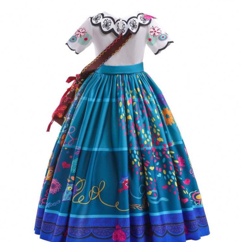 Baige Encanto Mirabel cosplay -puku -TV&movie Kids Fancy Carnival Easter Princess Dress MFMW002