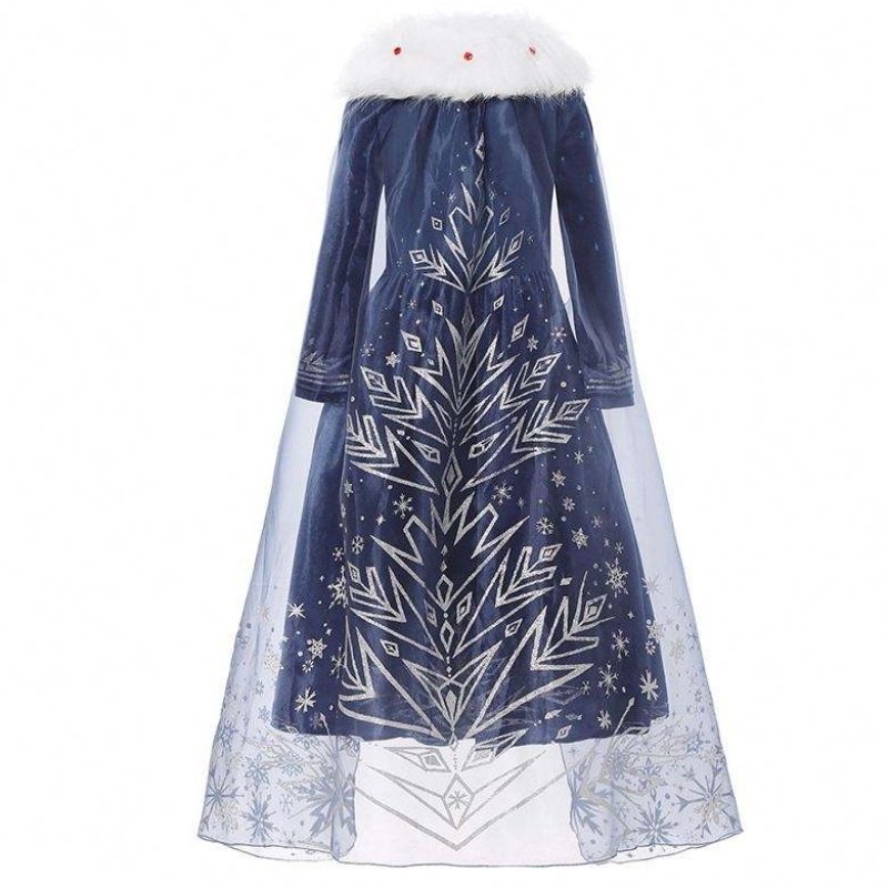 Baige eurooppalaiset ja amerikkalaiset tytöt Elsa Anna Girl Princess Christmas Kids Winter Dress BX1736