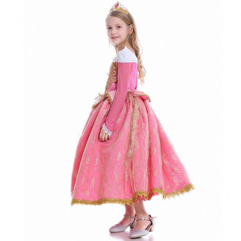 Baige Girls Dress Sleeping Beauty Prinsessa Aurora Lace Dress cosplay Performance Puku