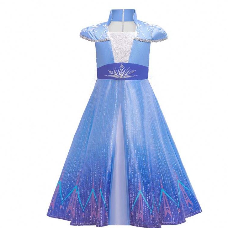 Uusi Elsa Frocks Fashion Shortholees takki Halloween Fairy Princess Child Cosplay -puku