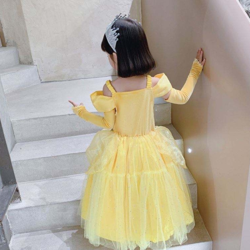 Kauneus ja peto Belle Princess Dress Kids Girl Party Cosplay -puku