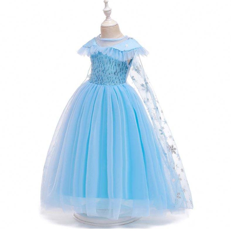 Uusi tuote prinsessa pukulastennaamiainen Elsa Anna Fashion Girl Cutme Party Dress Girls