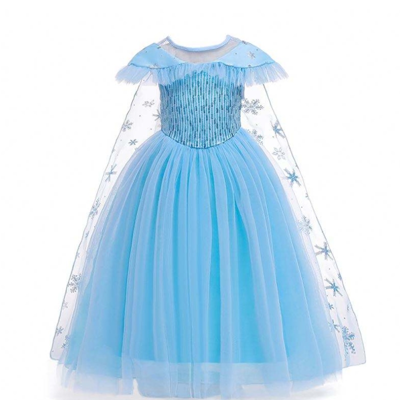 Uusi tuote prinsessa pukulastennaamiainen Elsa Anna Fashion Girl Cutme Party Dress Girls