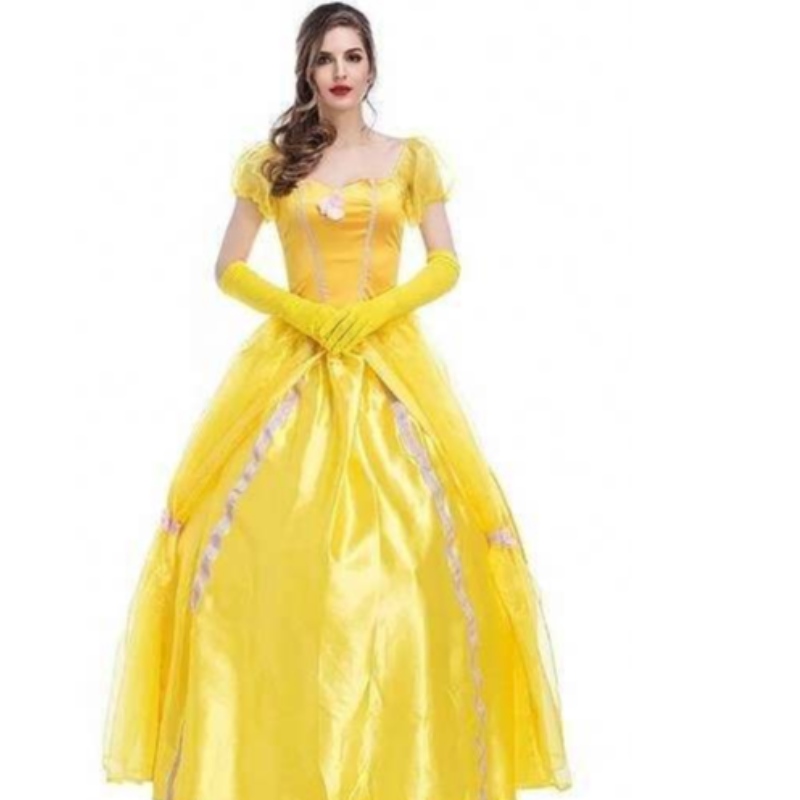 Cosplay belle prinsessa -mekko Lady -mekot kauneuden ja pedonnaispuolisten juhlavaatteiden vaatteisiin