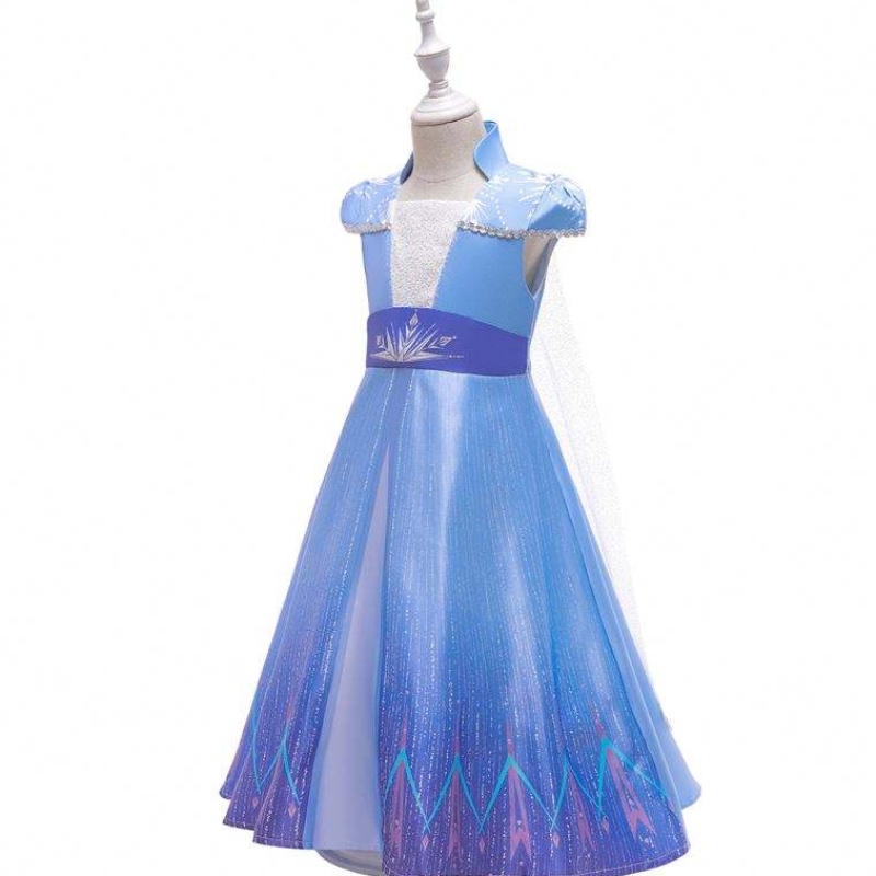 Uusi prinsessa Elsa Anne Cosplay Dresses Girls TV -elokuvien puvut Halloween -juhlavaatteet BX1709