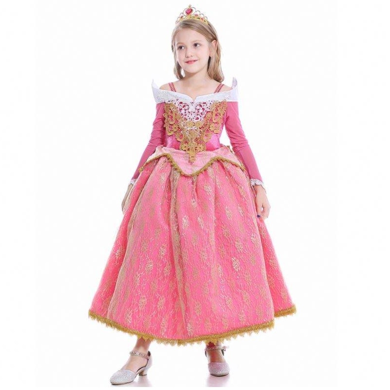 Tyttöjen pukeutuminennukkuva kauneusprinsessa Aurora Lace Dress cosplay Performance Puku D0701 SMR026