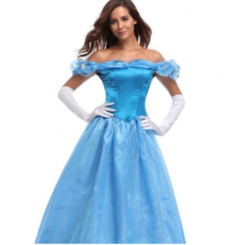 Elokuva kauneus ja peto Belle Princess Dress Cosplay -puvut aikuisille Naistennaisten Halloween Party Canonicals Fancy Puku