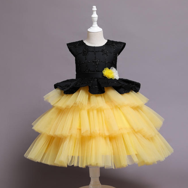 Lasten Mesh Princess Dress Cake Tutu -hame syntymäpäivän pianon performanssijuhlaan