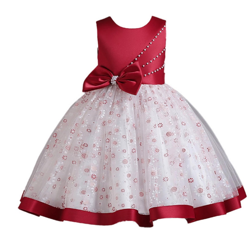 Flower Girl Wedding Princess Dress Piano -esitysmekko 1. -vuotiaalle syntymäpäivälle