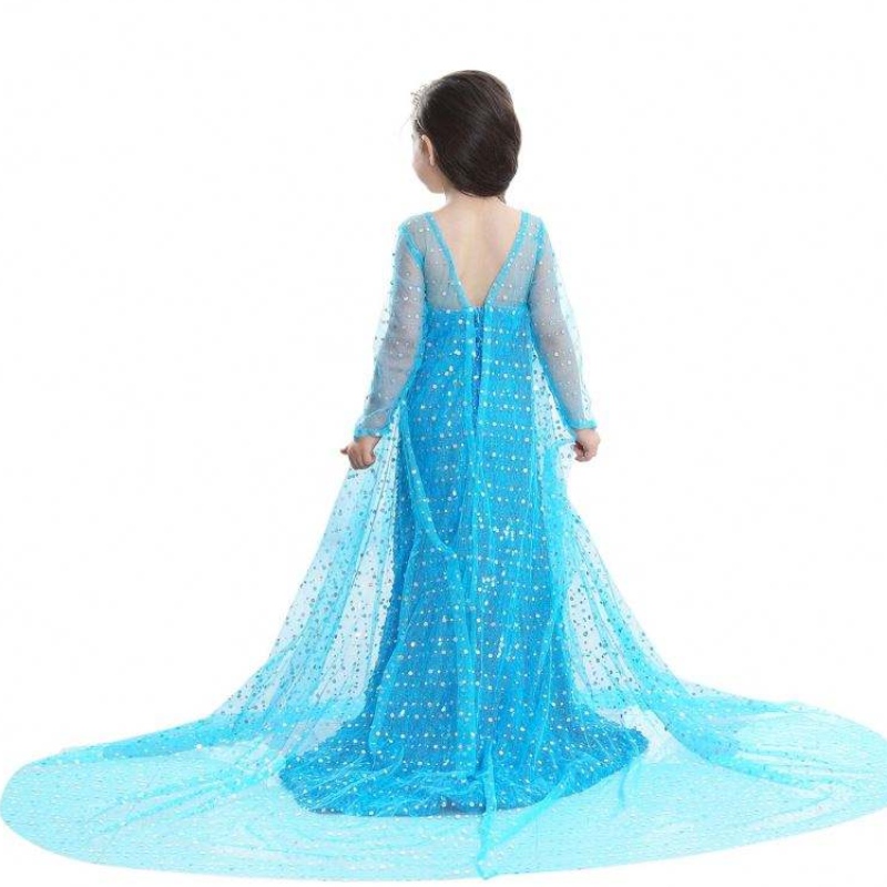 Korkealaatuinen fancy tv&movie -mekko Frozz Elsa Pukun syntymäpäiväjuhlat cosplay -puku Anna valkoiset lapset pukeutuvat tyttöjuhlat