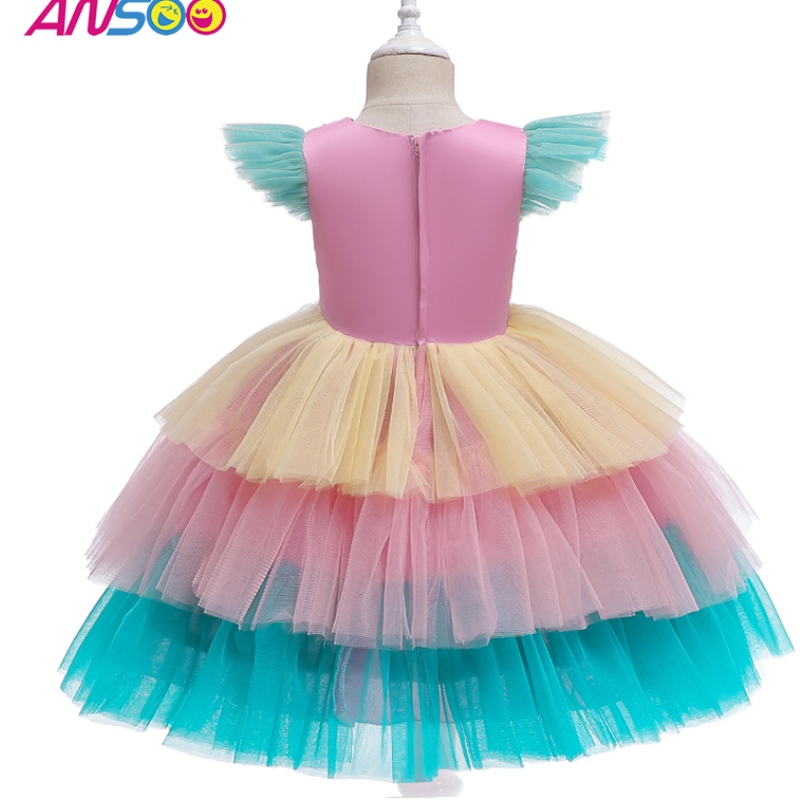 Ansoo ylellinen merenneito scales ballet tutu Kids Girls -sarjatut prinsessa Halloween cosplay -pukut tytölle