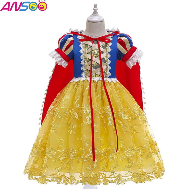 Ansoo 2022 Fancy Girl Princess -mekko Halloween ja jouluvalkoinen cosplay -kuvitusmekko