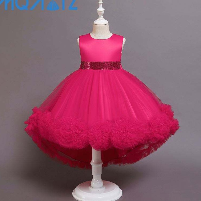 Baige kuuma myynti tyttö prinsessa juhlapuku Frock Kids Party Long Gown Flower Girl -mekko