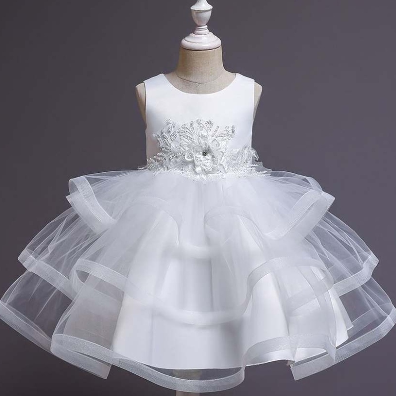 Baige Little Kid Baby Kid Flower Girl Summer Syntymäpäiväjuhlapuku Pukuprinsessa mekko 3-10 vuotta