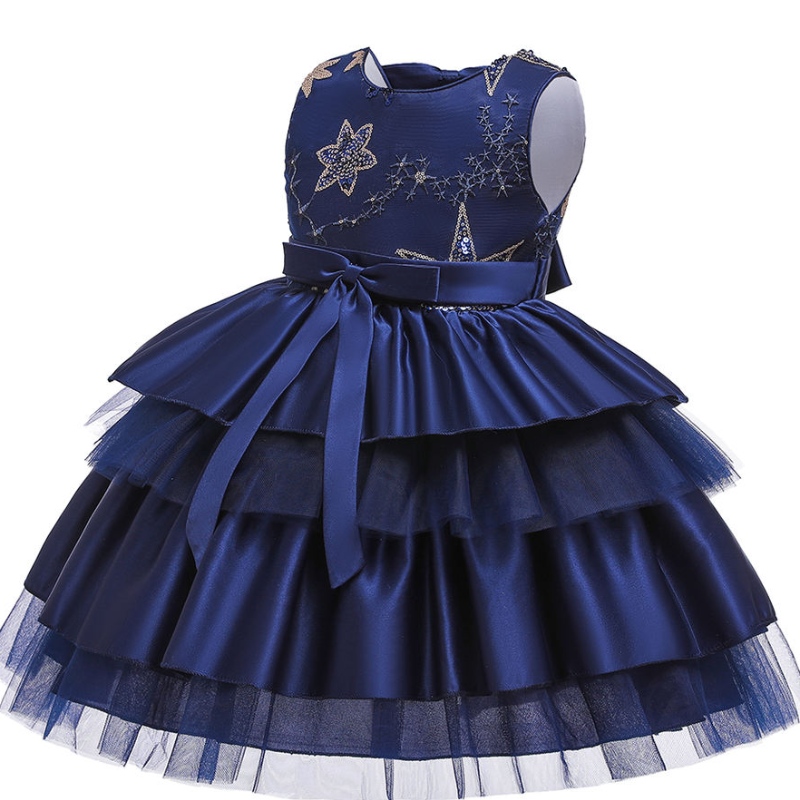 Baige ylellinen prinsessa hihaton mekko Kids Iltapallo puku fancy syntymäpäiväjuhlat Prom -puku