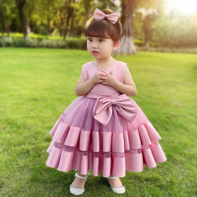 Baige New Childrenin keulapuvut Baby Stretch Net Princess Lovely Girl Birthday Party Dress