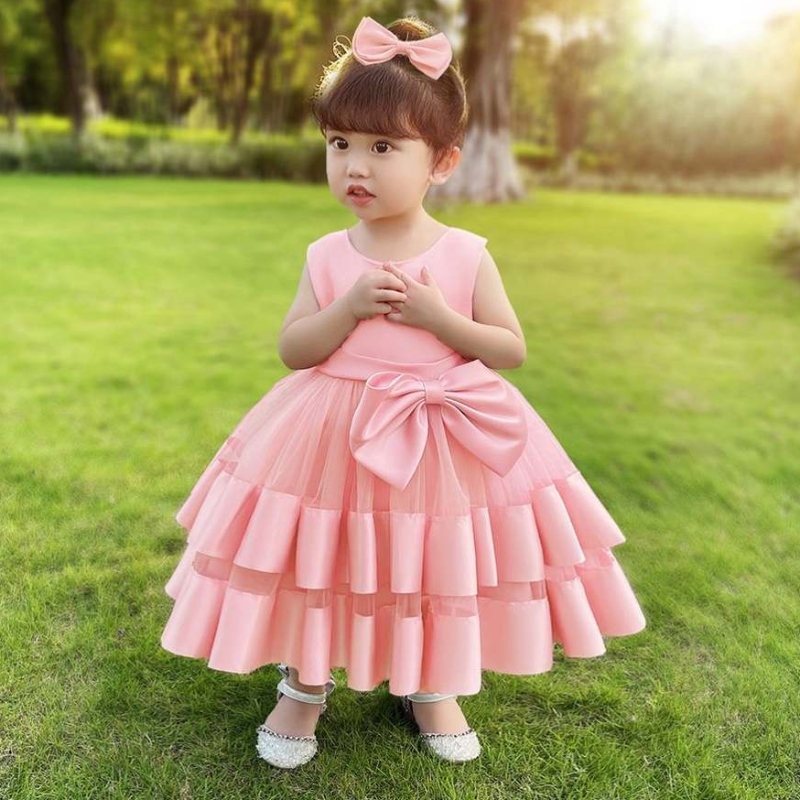 Baige New Childrenin keulapuvut Baby Stretch Net Princess Lovely Girl Birthday Party Dress