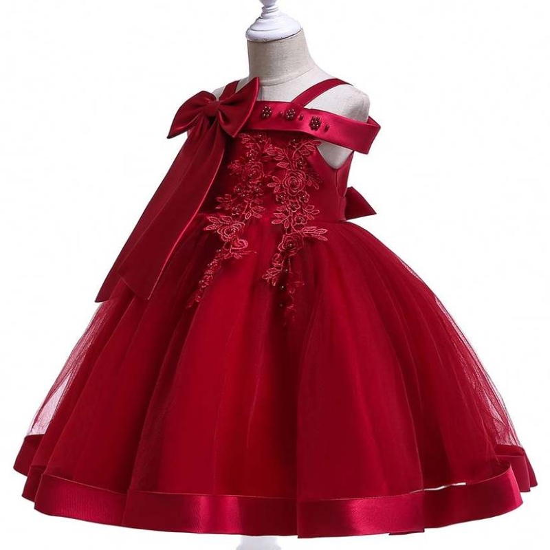 Baige Kids Vaatteet Tukkumyynti Little tyttövauva Frocks Lace Kids Wedding Party Morsiamen mekot L5081