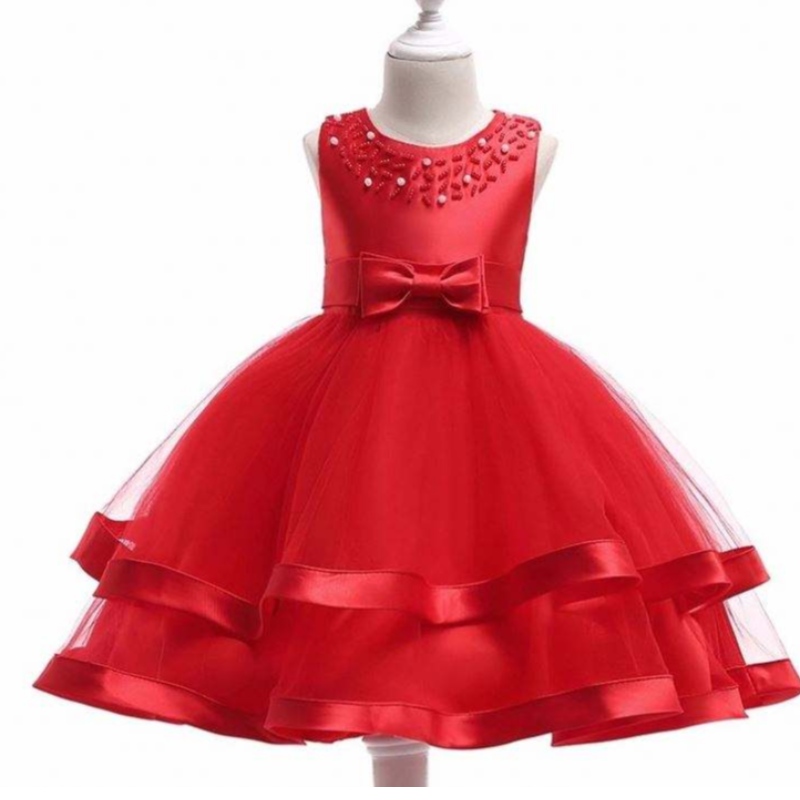 Baige Hot Sales Girl Party Wears Lapset Frocks Designs Baby Party Dress L5017