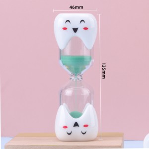 Uusi harjaus luova 2 minuuttia 3 minuuttia hiekkakelloa lapsille hampaan muotoinen tiimalasi hymiö harjaus ajastin muovinen tiimalasi