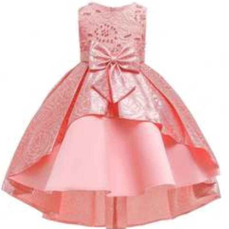 Baige Boutique Clothing Girls Party Dreams Satin Lapset Dress suunnittelee pitkät vaatteet T5176