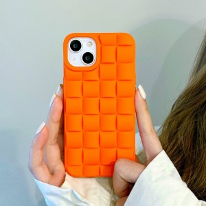 Soveltuu Apple iPhone 14/14 Pro -koteloon, All Inclusive Fall Proof-matkapuhelimen suojakotelo, ruudullinen kolmiulotteinen TPU-suojakotelo