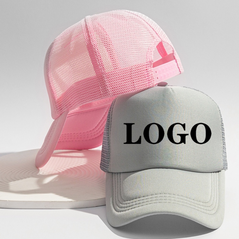 Hip Hop Hat Custom Logo 3D -kirjonta Custom Logo Cotton Multivärit kuorma -auton korkki ulkourheiluun