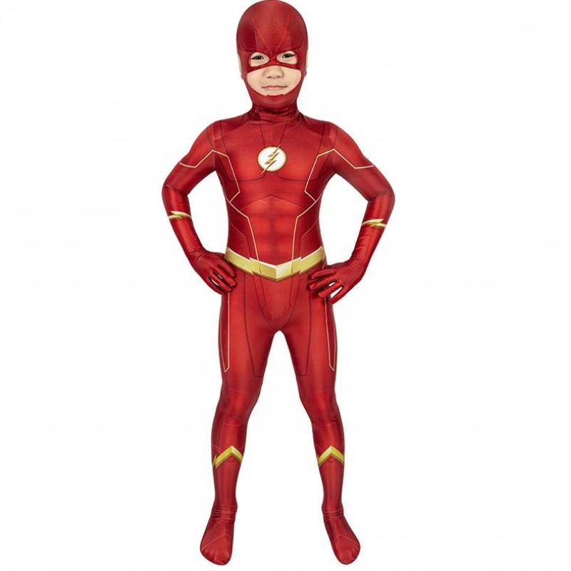 Factory Direct Sale the Flash Season 5 Barry Allen Kids Superhero -pukut sukkahousut ja pukut cosplay