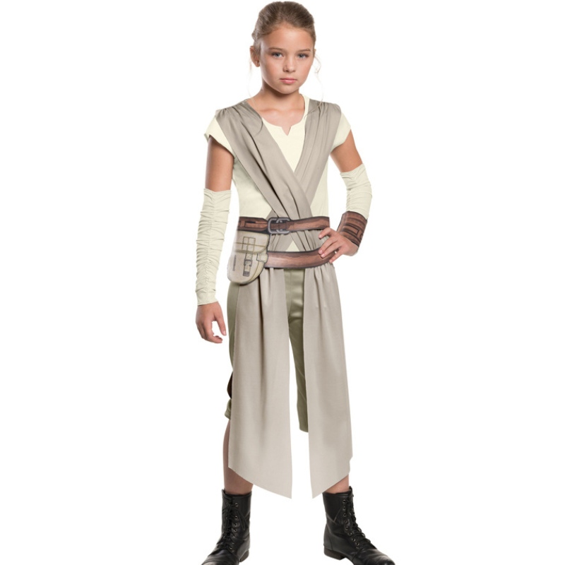 Star Rey War Cosplay -puku Kids Jedi Warrior Obi Wan Kenobi Mustat sotilaat myrskyjoukot The Force Awakens Girls Fancy Dress