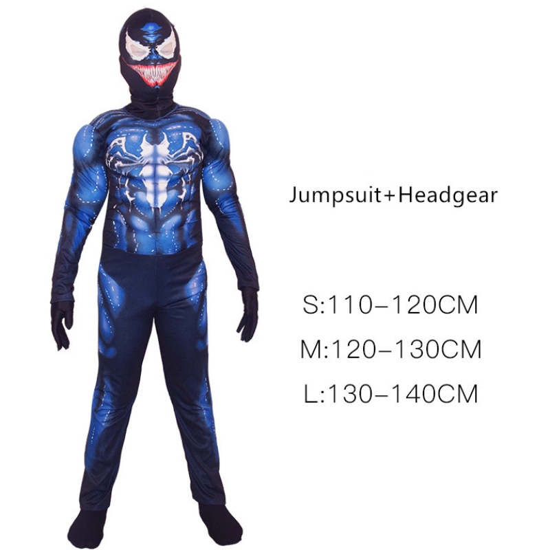 Lasten Halloween -pukupojat supersankari cosplay body for lapsille