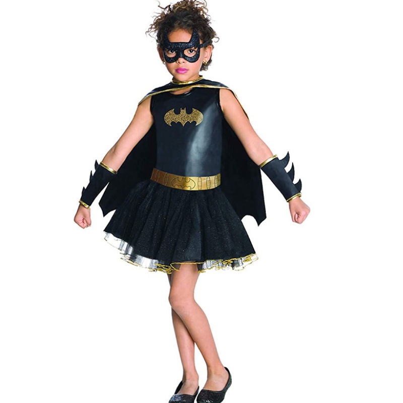 Halloween Classic Cloak TV&Movie Rool Play Dress Bat Girl Cosplay -puku