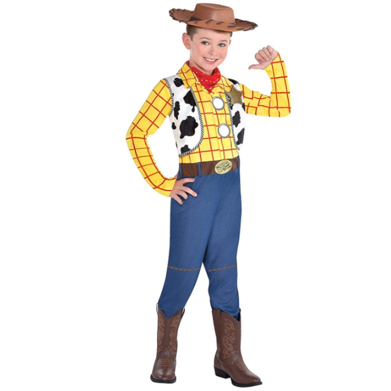 Halloween -sarjakuvahahmo Anime -puku lasten cowboy cosplay -puku