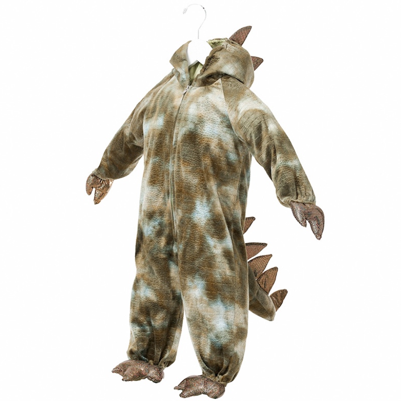 Korkealaatuinen dinosaurus cosplay -puku lapsille Halloween Party Tyrannosaurus Rexin jumpsuit lapsille