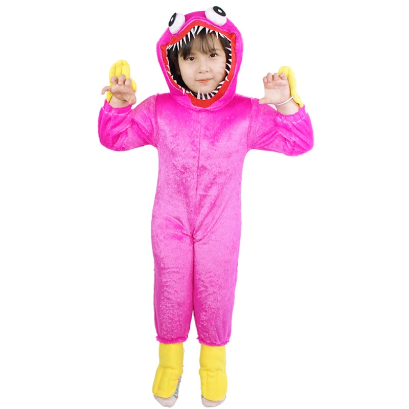 Uusi suunnittelu Kids Jumpsuit Poppy Playtime Cosplay Halloween -puvut pojille ja tytöille