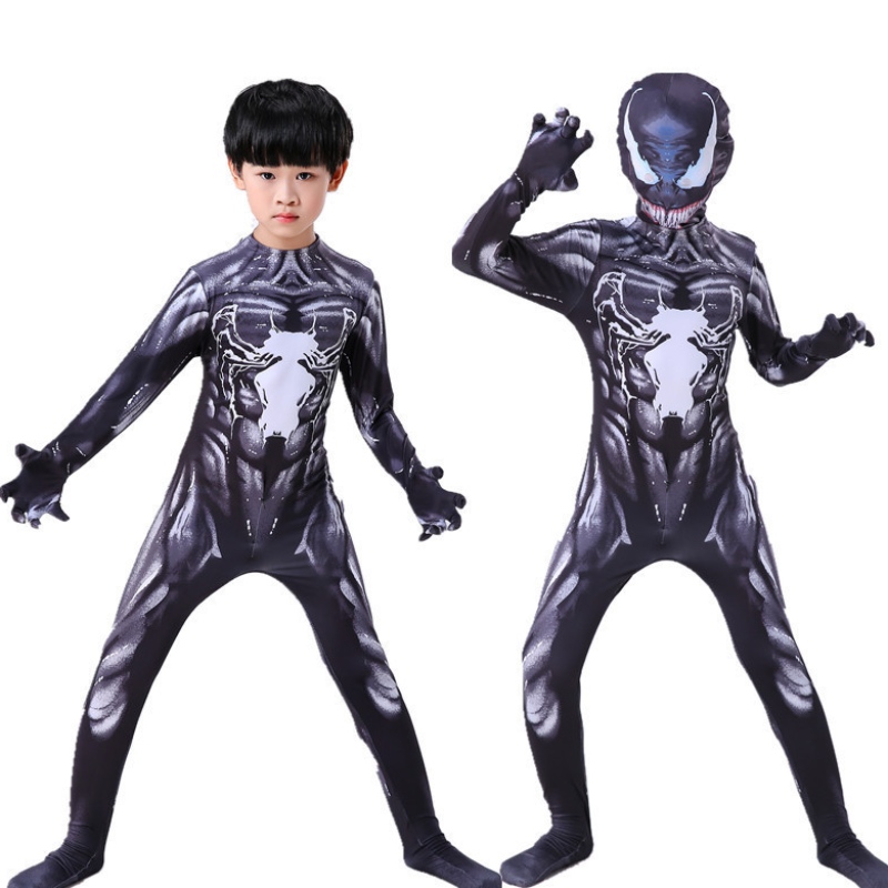 Kids Venom -puku cosplay supersankaripukut cuit -jumpsuit body puku